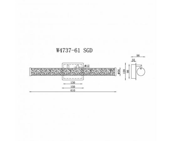Настенный светильник iLedex Look W4737-61 SGD, изображение 2
