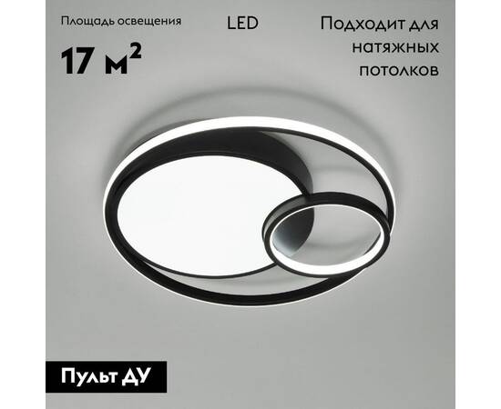 Потолочная люстра Eurosvet Jeremy 90254/1 черный a057128, изображение 2