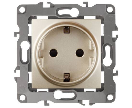 Розетка ЭРА 12 2P E Schuko со шторками 16A 250V 12-2102-04 Б0014690