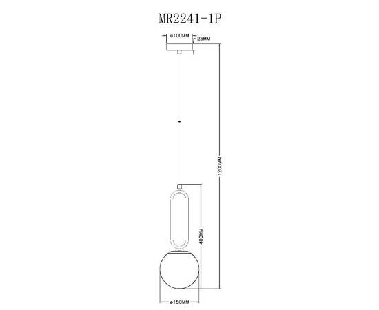 Подвесной светильник Myfar Pierre MR2241-1P, изображение 8