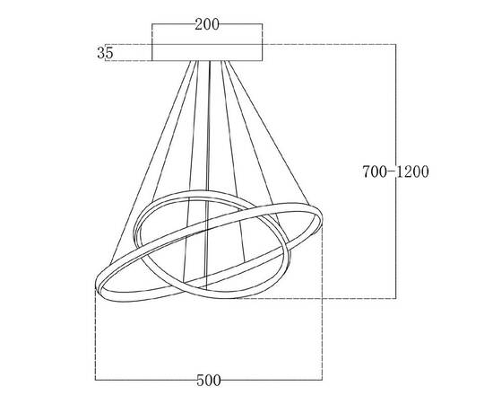 Подвесной светильник Escada Euler 10228/2LED, изображение 4