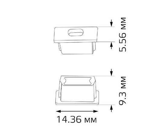 Заглушка для профиля (2 шт.) Gauss BT481, изображение 4