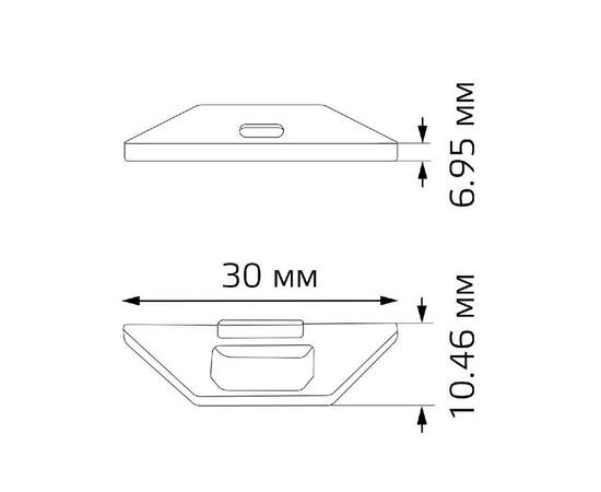 Заглушка для профиля (2 шт.) Gauss BT482, изображение 4