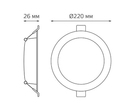 Встраиваемый светильник Gauss Elementary Downlight 997520224, изображение 7