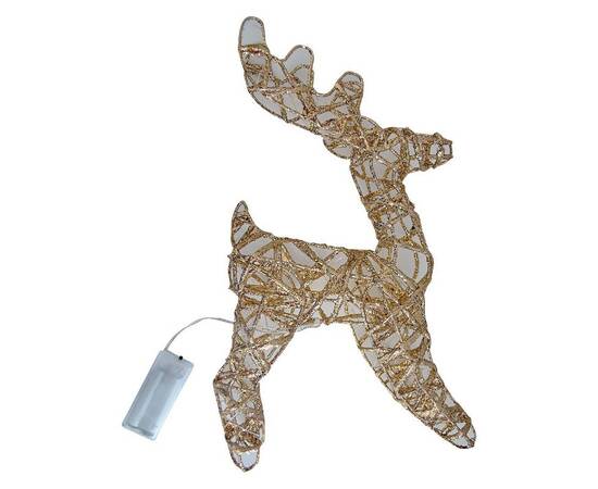 Светодиодная фигура Uniel ULD-M2430-030/STB/3AA WARM WHITE IP20 GOLDEN DEER UL-00012364