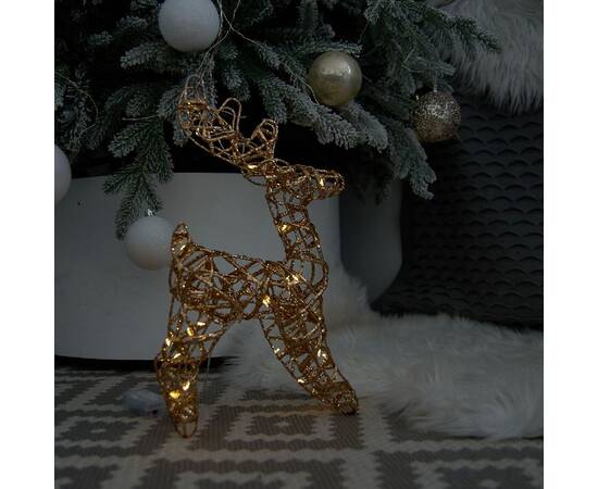 Светодиодная фигура Uniel ULD-M2430-030/STB/3AA WARM WHITE IP20 GOLDEN DEER UL-00012364, изображение 5