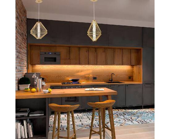 Подвесной светильник Crystal Lux CUADRA SP15W LED GOLD, изображение 5