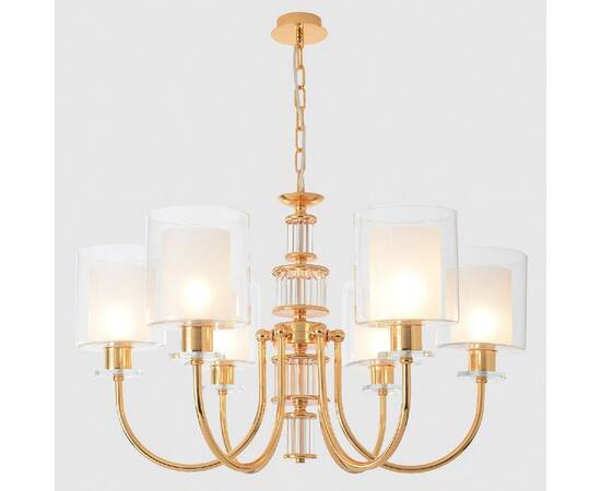 Подвесная люстра Crystal Lux ELENA SP6 GOLD