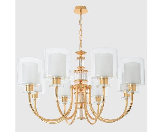 Подвесная люстра Crystal Lux ELENA SP8 GOLD, изображение 4