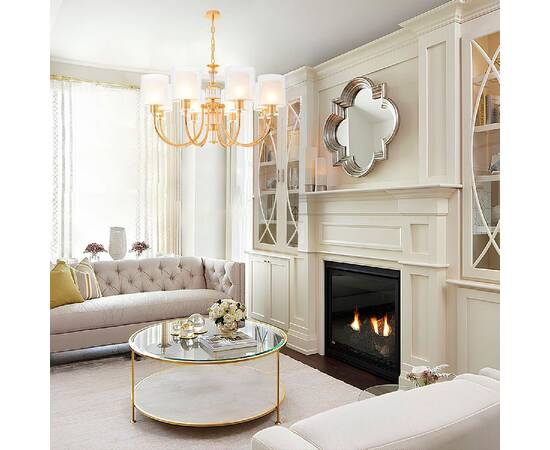 Подвесная люстра Crystal Lux ELENA SP8 GOLD, изображение 5