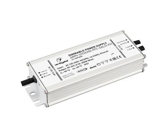 Блок питания Arlight ARPV-UH24200-PFC-DALI2-PH (24V, 8.3A, 200W, IP67) 028108(2)