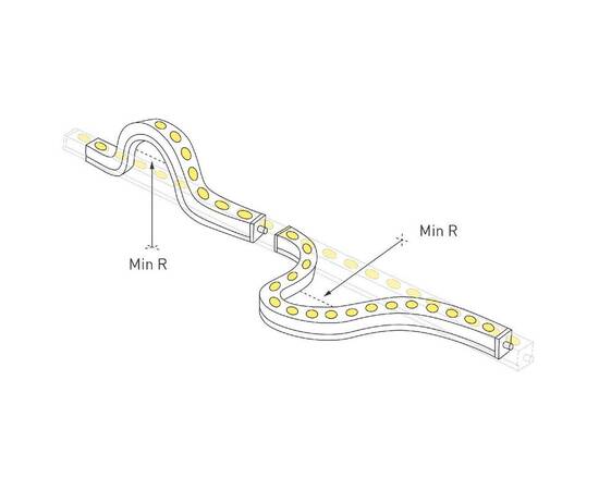 Грейзер Arlight THOR-3D-A24-25x27mm 24V White6000 (24 W/m, IP65, 1m, wire x2) 045255, изображение 2