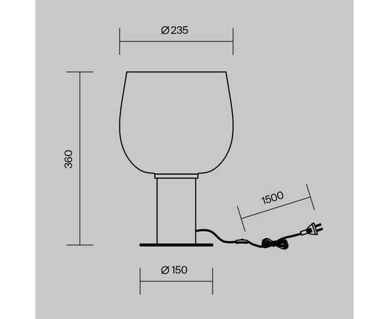 Настольная лампа Maytoni Smart Casual MOD414TL-01B, изображение 7