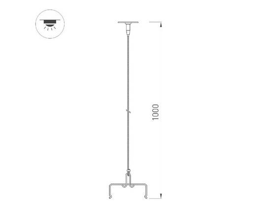 Подвес Arlight ALT-TUBULAR-HANG-L1000 043656, изображение 2