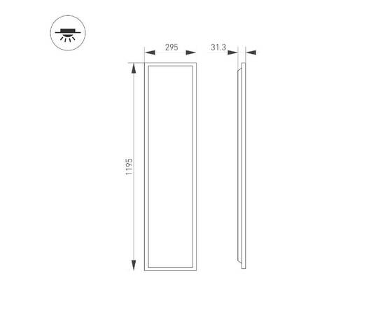 Панель светодиодная Arlight DL-TITAN-S300x1200-40W Day4000 052817, изображение 2