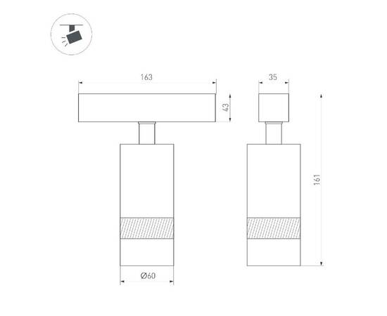 Трековый магнитный светильник Arlight MAG-SPOT-ZOOM-45-R60-15W Day4000 052299, изображение 2