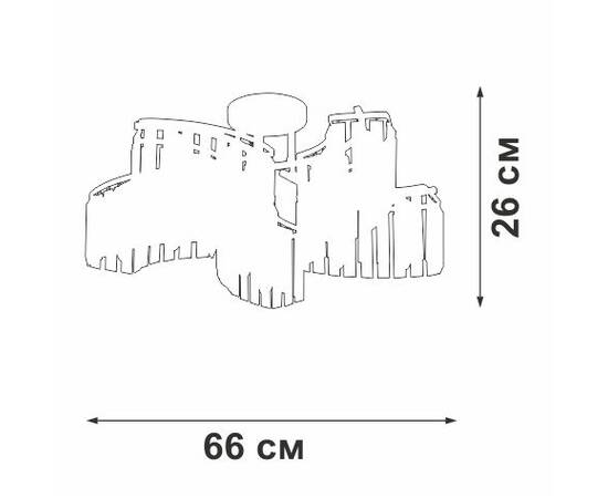 Потолочная люстра Vitaluce V5884-0/10PL, изображение 3