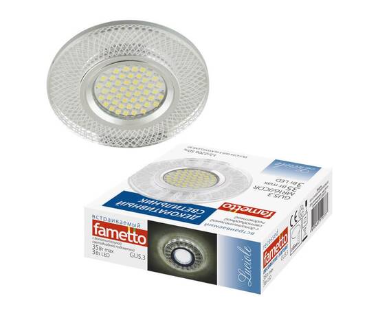 Встраиваемый светильник Fametto Luciole DLS-L154 GU5.3 GLASSY/CLEAR 3D