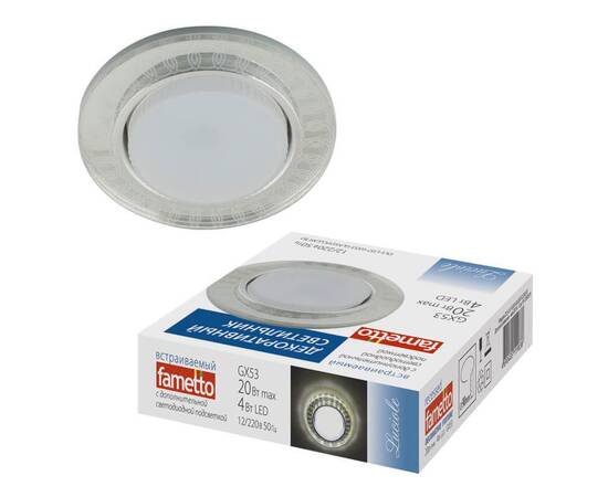 Встраиваемый светильник Fametto Luciole DLS-L157 GX53 GLASSY/CLEAR 3D