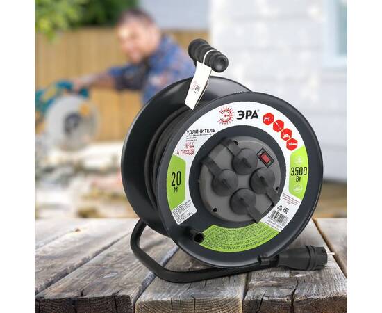 Удлинитель силовой Эра RMx-4es-3x2.5-20m-IP44(KG) Б0043057, изображение 2