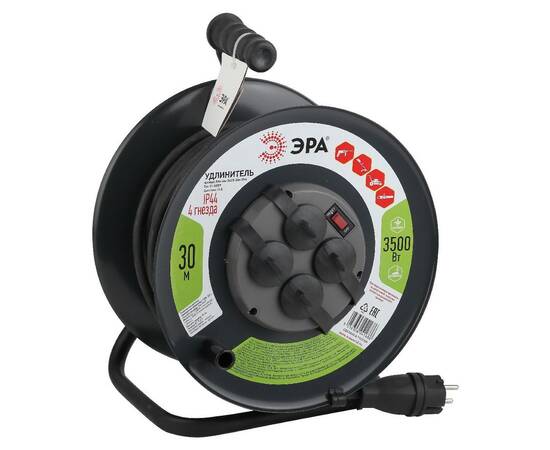 Удлинитель силовой Эра RMx-4es-3x2.5-30m-IP44(KG) Б0043058