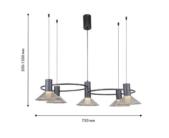 Подвесная люстра F-Promo Feris 4622-5P, изображение 3