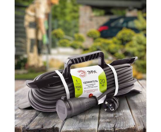 Удлинитель силовой Эра UFx-1e-3x2,5-20m-IP44(KG) Б0050871, изображение 2