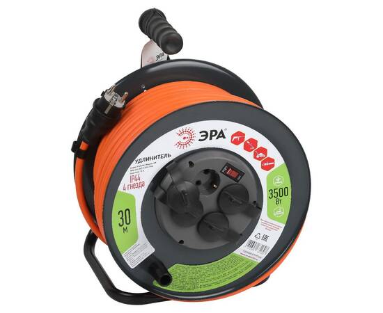 Удлинитель силовой Эра RMx-4es-3x2.5-30m-IP44 Б0052920, изображение 2