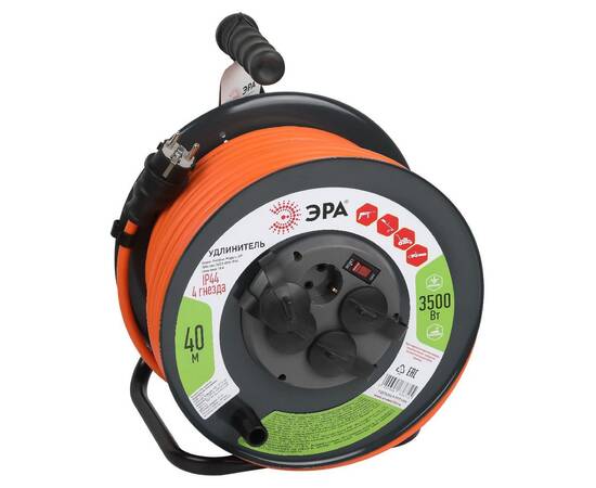 Удлинитель силовой Эра RMx-4es-3x2.5-40m-IP44 Б0052921, изображение 2