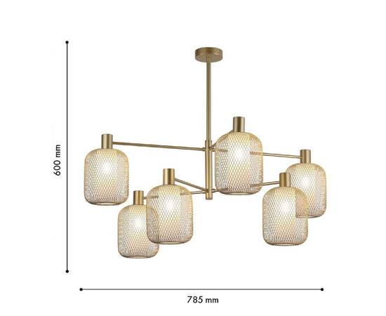 Люстра на штанге F-Promo Tokri 4603-6C, изображение 3