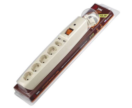 Сетевой фильтр Эра SFU-5es-2m-I C0043328, изображение 2