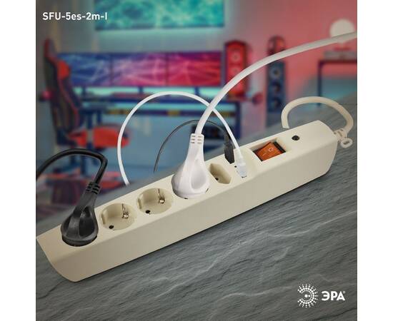 Сетевой фильтр Эра SFU-5es-2m-I C0043328, изображение 6