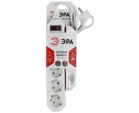 Сетевой фильтр Эра USF-5es-3m-W Б0019033, изображение 2