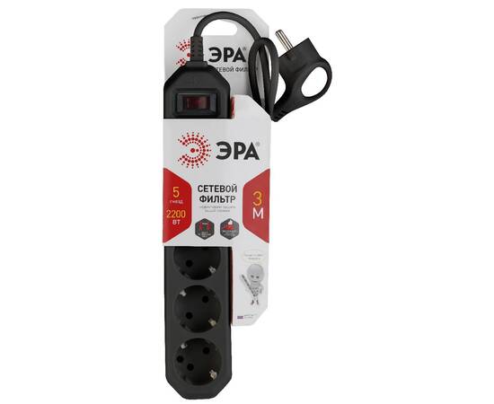 Сетевой фильтр Эра USF-5es-3m-B Б0019034, изображение 2