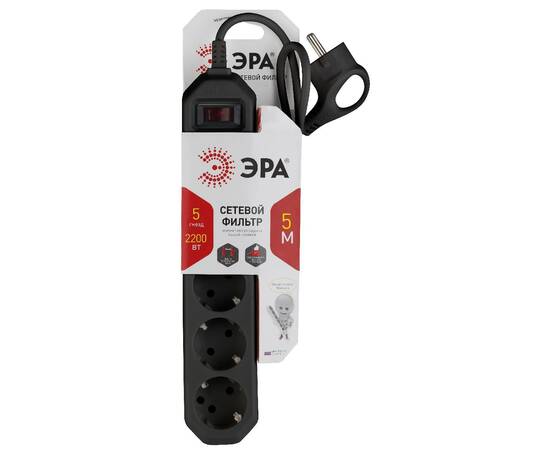Сетевой фильтр Эра USF-5es-5m-B Б0019737, изображение 2