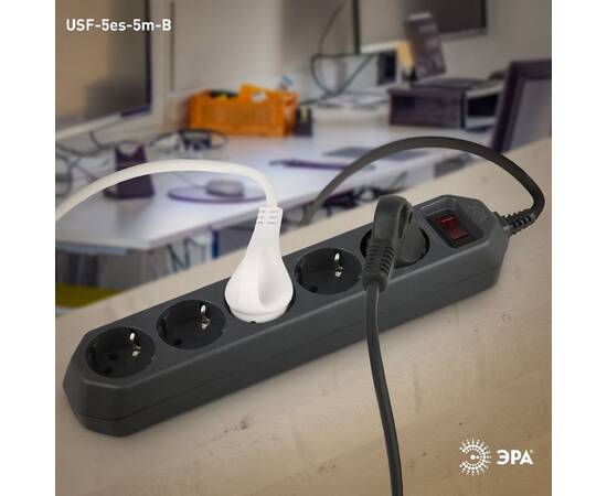 Сетевой фильтр Эра USF-5es-5m-B Б0019737, изображение 6