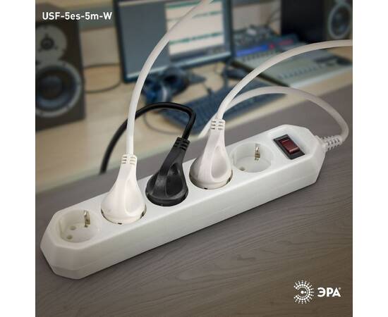Сетевой фильтр Эра USF-5es-5m-W Б0019738, изображение 6