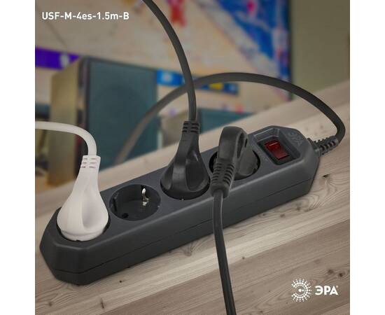 Сетевой фильтр Эра USF-M-4es-1.5m-B Б0019740, изображение 6