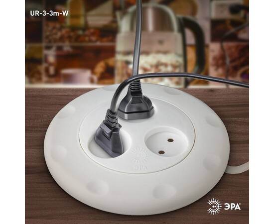 Удлинитель электрический Эра UR-3-3m-W Б0019038, изображение 3
