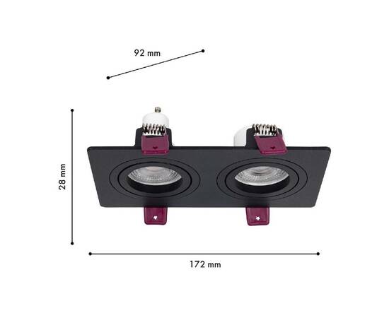 Встраиваемый светильник Favourite Lamppu 4646-2C, изображение 2