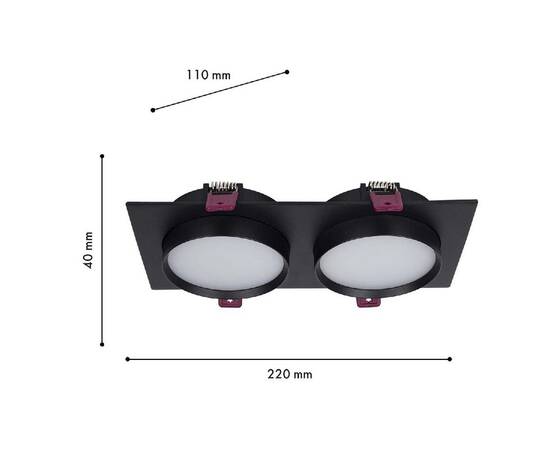 Встраиваемый светильник Favourite Vasto 4648-2C, изображение 2