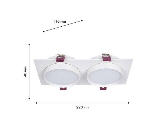 Встраиваемый светильник Favourite Vasto 4649-2C, изображение 2