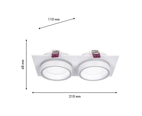 Встраиваемый светильник Favourite Vasto 4650-2C, изображение 3