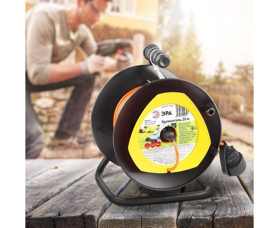 Удлинитель силовой Эра RPx-1-2x1-20m Б0046832, изображение 2