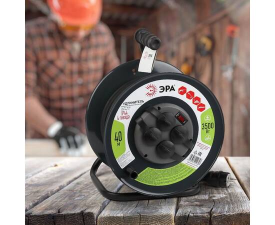 Удлинитель силовой Эра RMx-4es-3x1.5-40m-IP44(KG) Б0046848, изображение 2
