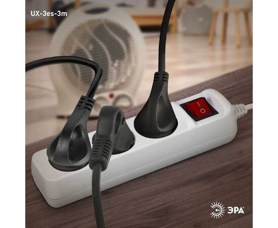 Удлинитель электрический Эра UX-3es-3m Б0035751, изображение 3