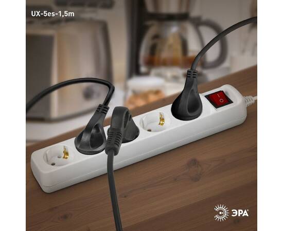 Удлинитель электрический Эра UX-5es-1,5m Б0035756, изображение 3