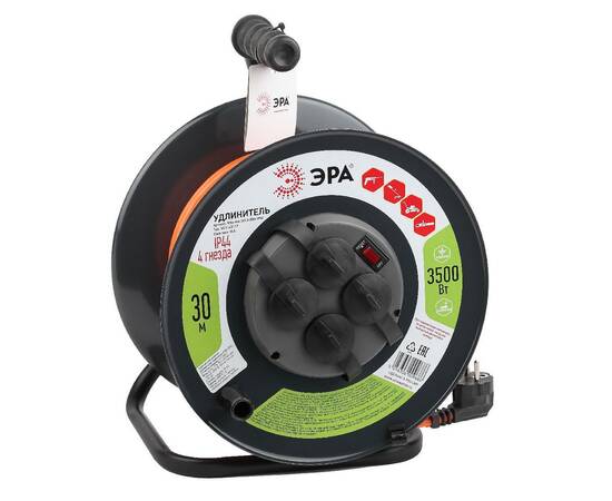 Удлинитель силовой Эра RMx-4es-3x1.5-30m-IP44 Б0046850