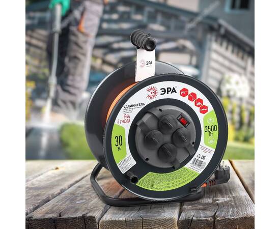 Удлинитель силовой Эра RMx-4es-3x1.5-30m-IP44 Б0046850, изображение 2