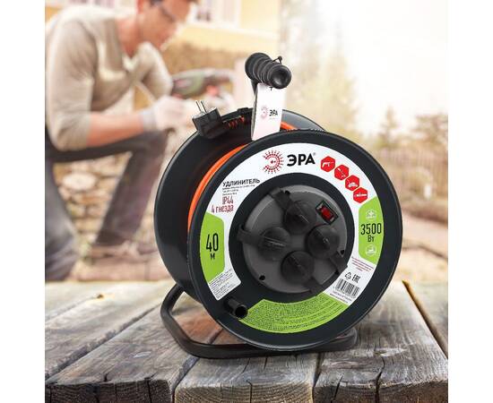 Удлинитель силовой Эра RMx-4es-3x1.5-40m-IP44 Б0046851, изображение 2